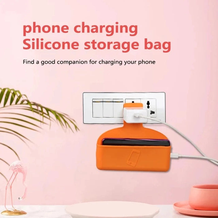 Support Silicone pour Chargeur de Téléphone – Prise Murale