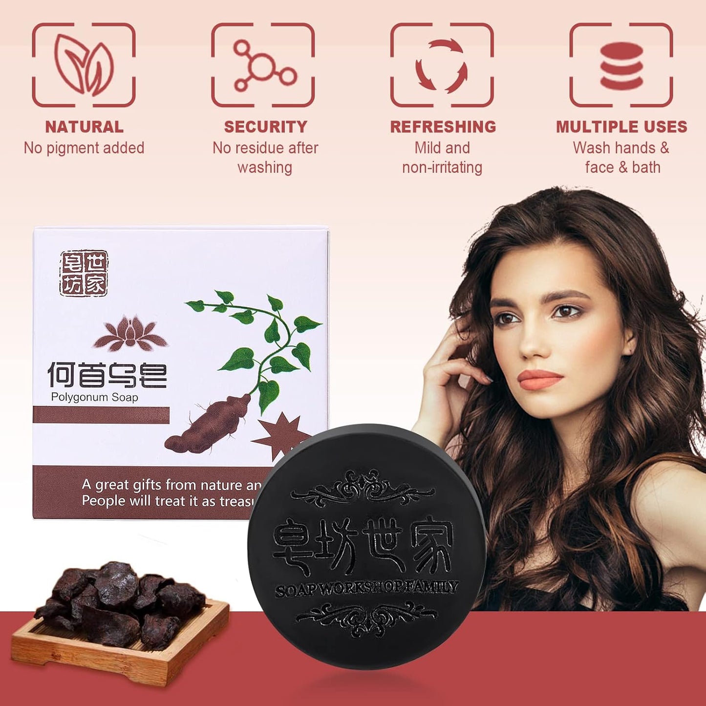 Shampoing de Couverture des Cheveux Gris