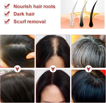 Shampoing de Couverture des Cheveux Gris
